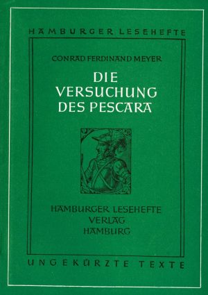 Meyer, Conrad Ferdinand: Die Versuchung des Pescara. ALTBESTAND