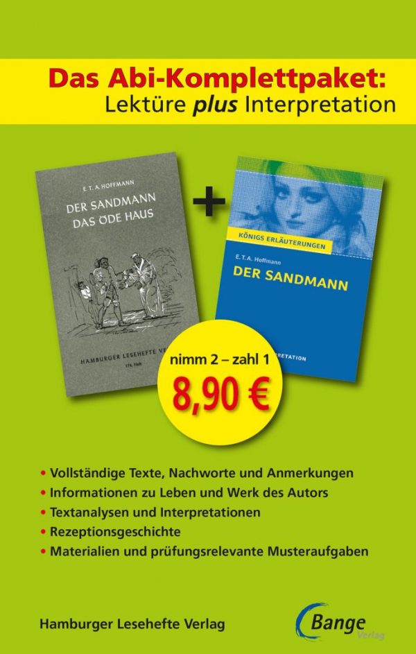 Hoffmann, E. T. A.: Der Sandmann. Das Abi-Komplettpaket.